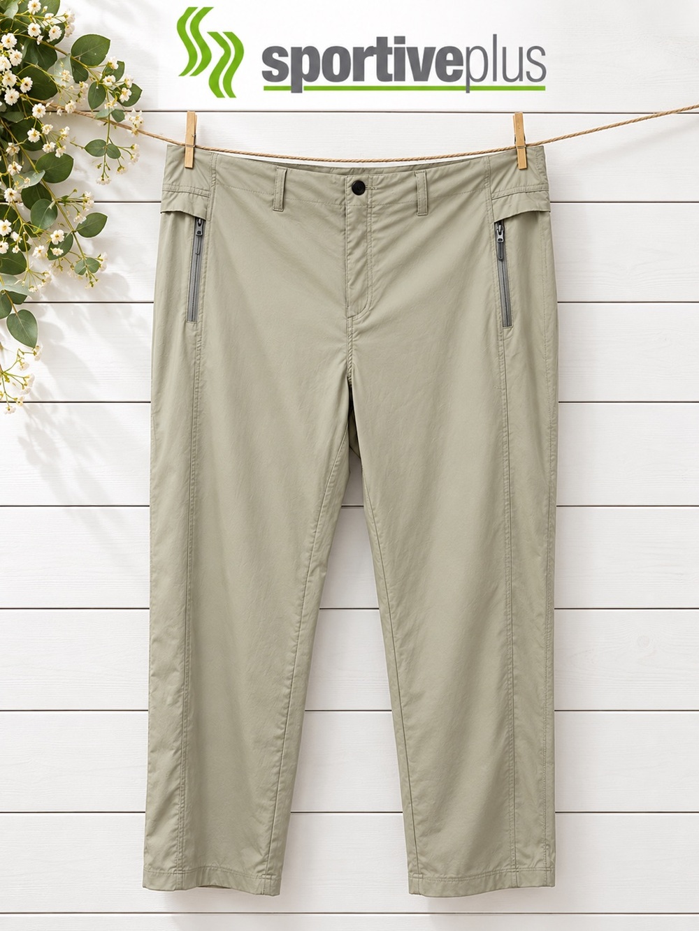 Sportive Plus Beige Utility Pants – Size 24W